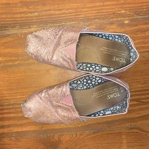 Pink glitter Toms
